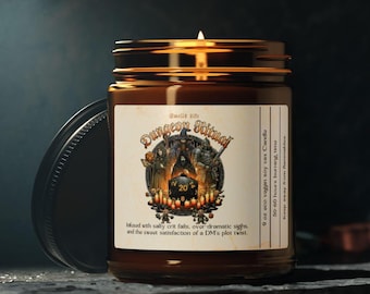 Dungeon Master dnd Candle for Gamers, Dandd Candles Gift, candle holder, Funny Roleplay Candle, Dungeons Dragons Nerdy, Gamer Geeky Present