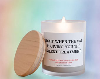 Vela de regalo para dueños de gatos, para mamás de gatos, con olor a velas divertidas, regalo divertido para amantes de los gatos, papá o mamá de gatos, idea única para regalo de cumpleaños