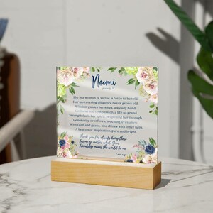 To My Friend - Custom proverbs 31 personalized Acrylic Plaque Christian gifts for women,  bible study gifts, religious gift, unique friend