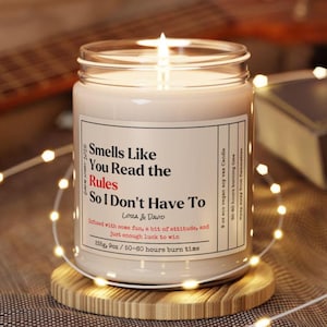 Smells like Funny Game Night Candle, Personalized Gaming Gift for Couples Board Game Lovers, GameNight TabletopFamily Fun Gifts for Players
