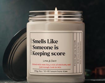 Smells like Funny Game Night Candle, Personalized Gaming Gift for Couples Board Game Lovers, GameNight Family Fun Gifts for Nerdy Players