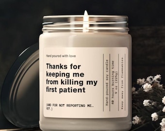 Funny Nurse Preceptor Candle, Gift for World's Best Nurse crna, Nurse Preceptor Gift Idea, Nurse Preceptor Gift, difference Maker thank you