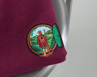 Besticktes Feentür-Sweatshirt, Fantasy Hoodie, Mittelalterliches Shirt
