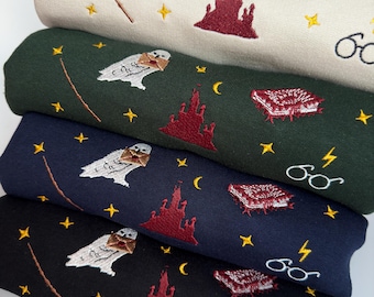 Moletom de mago, camiseta de livro de fantasia, moletom literário, moletom com capuz bordado, presente para amantes de livros