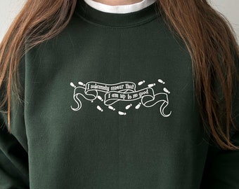 Custom embroidered sweatshirt, custom embroidered shirt, book sweatshirt, bookish sweatshirt, personalized sweatshirt, crewneck sweatshirt
