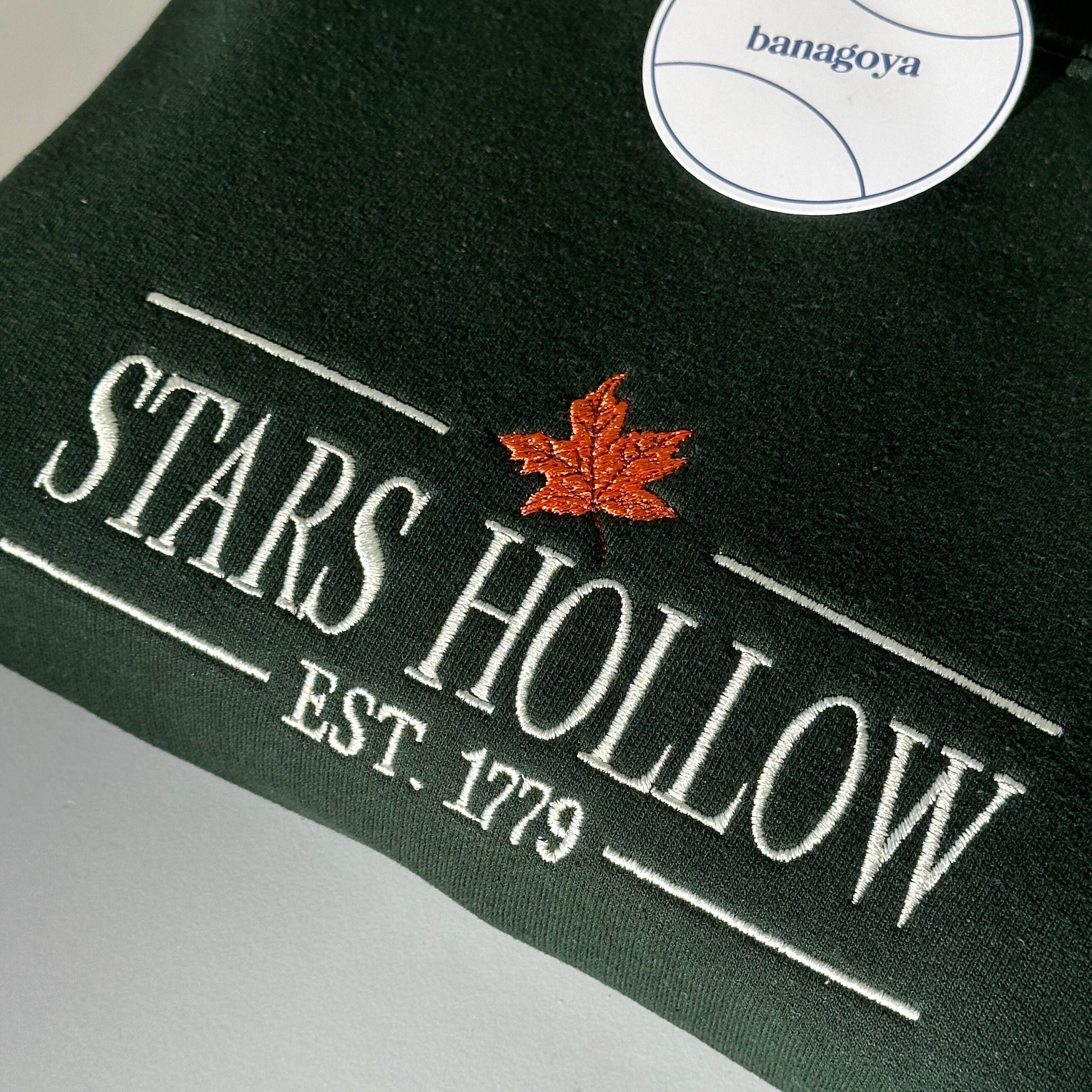 Individuell besticktes Sweatshirt Stars Hohl, individuell besticktes Hemd, Herbst-Sweatshirt, benutzerdefiniertes Sweatshirt, personalisiertes Sweatshirt