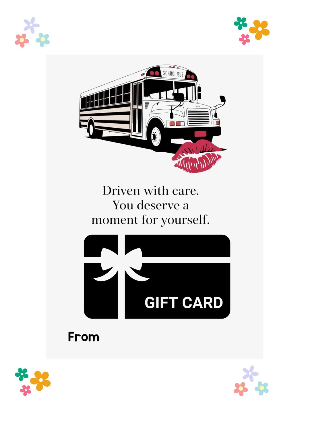 Bus Driver Appreciation Printable Gift Tags, Woman Bus Driver School ...