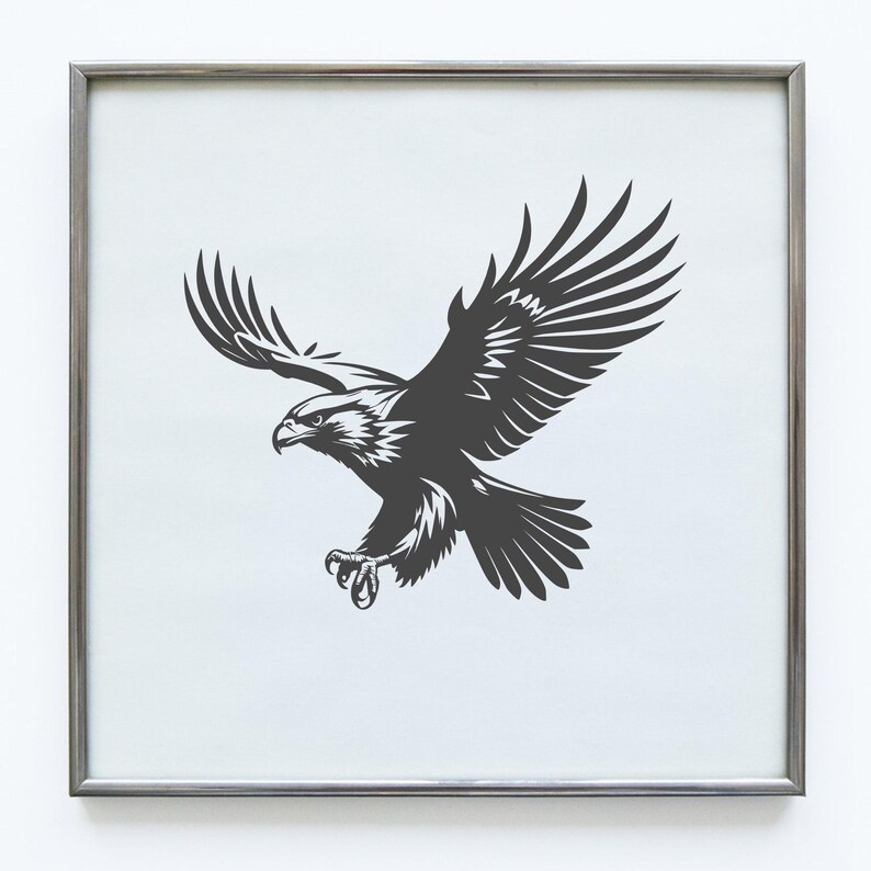 Birds of Prey SVG Bundle: Eagle, Falcon, Hawk, Owl Clipart (commercial ...