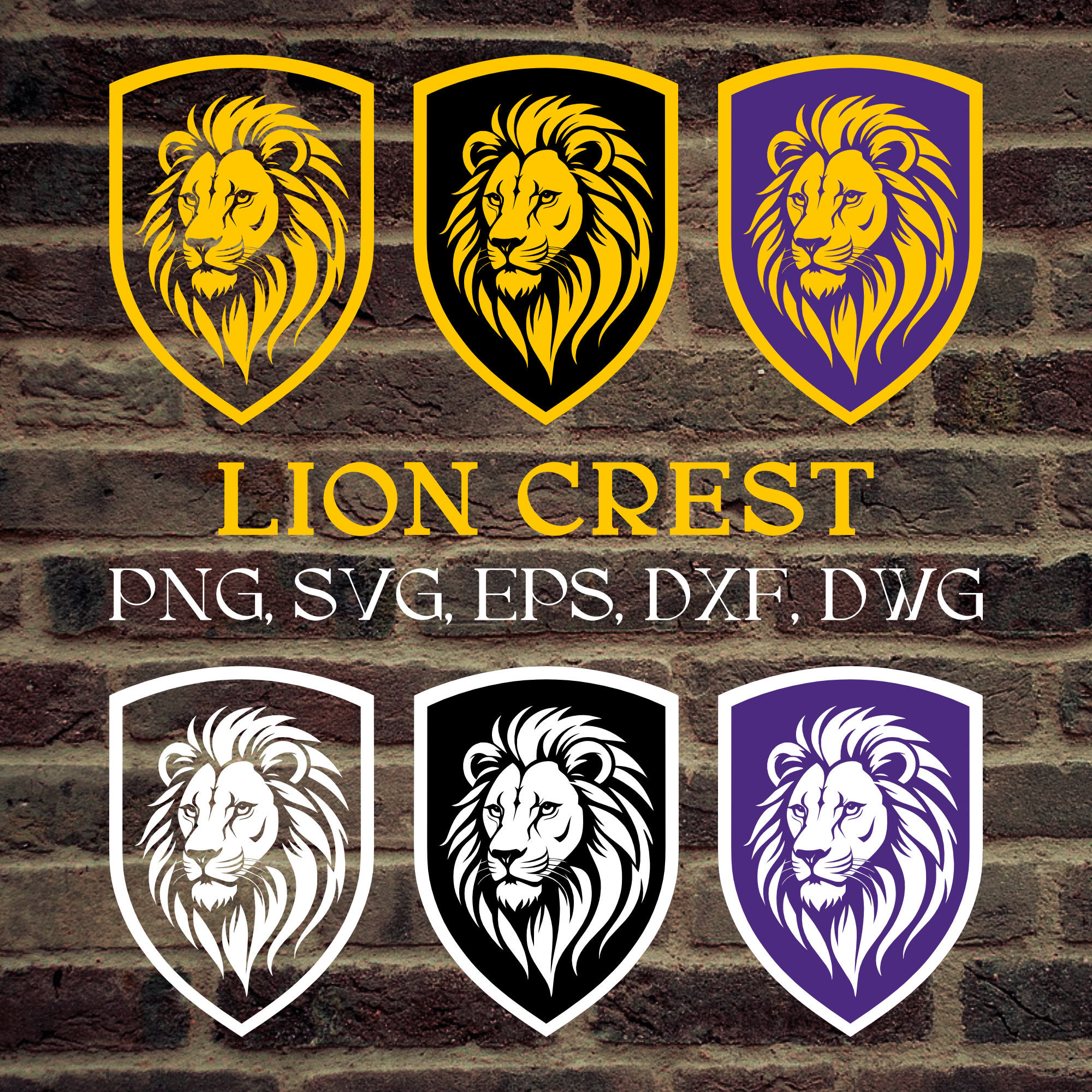 Golden Lion Logo Crest for Dark Background, Bold Design for Strong  Branding, Symbol of Strength Power Leadership, Perfect for Small Business -  Etsy, image size:2000x2000
