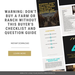 2024 Kaufen Sie keine Farm oder Ranch ohne diese Checkliste und den Fragenleitfaden