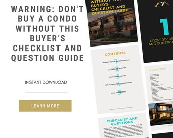 2024 Don’t buy a Condo without this Buyers Checklist and Question Guide - PDF