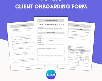 Formulário de Admissão de Cliente para Redator 2024 - Modelo Canva - Integração de Projetos de Redação - Formulário de Admissão para Consultoria Empresarial - Formulário para Redator Freelancer