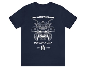 Male gym t-shirt-workout shirt-samurai-quote