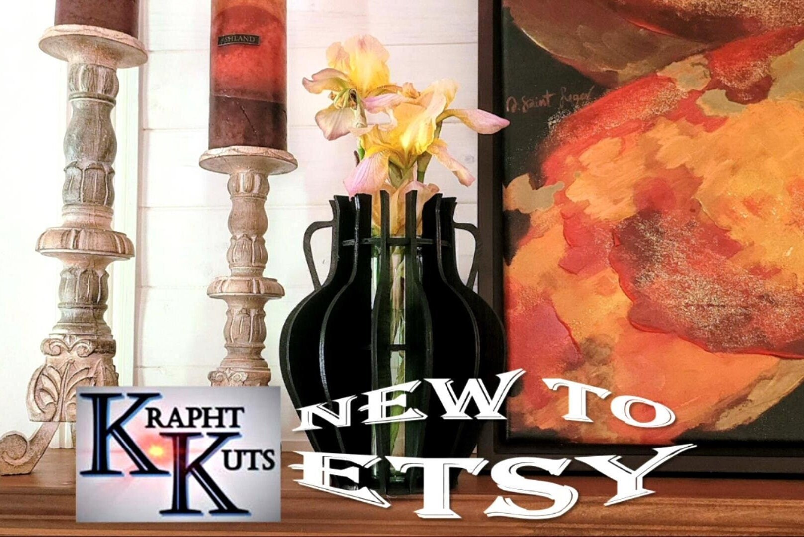 Laser Cut Flower Vase Etsy