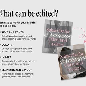 Female Entrepreneur Instagram Templates: Business Coach Social Media Posts (Canva Editable Digital Download) image 8