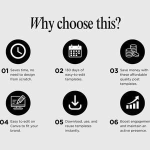 Female Entrepreneur Instagram Templates: Business Coach Social Media Posts (Canva Editable Digital Download) image 6