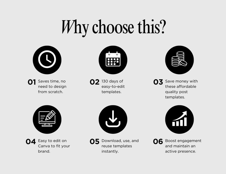 Female Entrepreneur Instagram Templates: Business Coach Social Media Posts (Canva Editable Digital Download) image 6