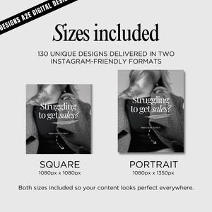 Female Entrepreneur Instagram Templates: Business Coach Social Media Posts (Canva Editable Digital Download) image 2