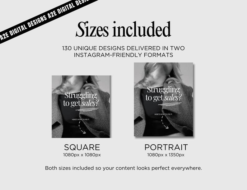 Female Entrepreneur Instagram Templates: Business Coach Social Media Posts (Canva Editable Digital Download) image 2