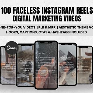 Puede incluir: Un collage de nueve Reels de Instagram que muestran consejos y estrategias de marketing digital. Los Reels presentan superposiciones de texto con citas motivacionales y consejos para construir un negocio online exitoso. El texto incluye frases como "No dejes que el miedo te detenga", "Imagínate esto", y "¿Sabes qué es agotador?" Los Reels están diseñados con una estética minimalista y presentan una paleta de colores apagados.