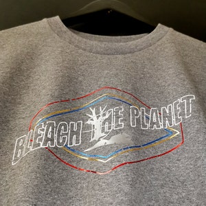Bleach The Planet - Darkly Humorous Environmental Statement - Heavy Cotton Gildan classic Unisex T-shirt With Eco Message.