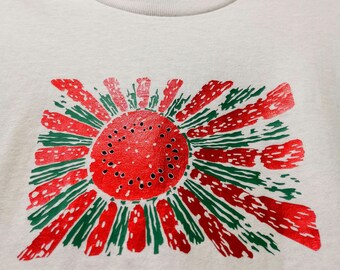 Watermelon Sun Graphic T-Shirt – Anti-War Humor, Peaceful Protest