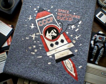 Laika The Dog - Laika's Cosmic Lament T-Shirt – Space Adventures Sucks!