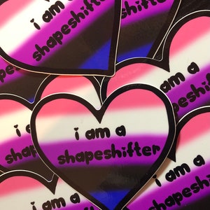 Shapeshifter Gender Fluid Pride Vinyl Sticker