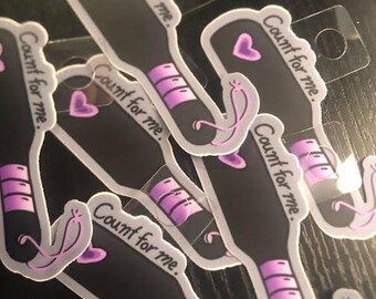 Heart Paddle Vinyl Sticker