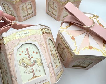 Taufe Karussell Geschenkbox – Baby Geschenkidee & Geburtstag