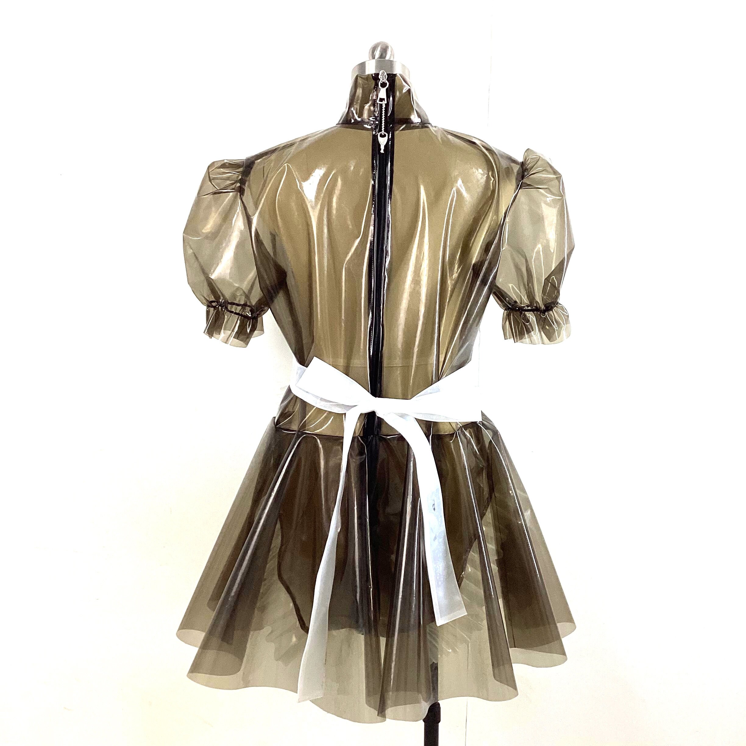 Women Clear PVC Dress Sweet Lolita Dress Maid Costume Clear Etsy