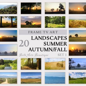 Frame TV Art | 20 Landscapes Summer Autumn Mix SET 01 | Unique art | Photography | Digital Download | 0010F