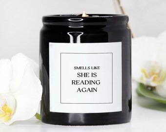 Personalized Reader Gift Funny Candle Birthday Gifts for Her Book Lover Bookstore Library Custom Gift for Friend Avid Reader Bookworm Gift