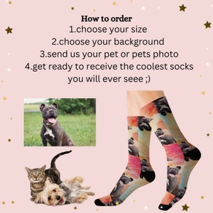 custom pet face socks