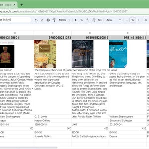 May include: A collection of six book covers, each featuring a different title and author. The covers are a mix of colors and styles, including a red and gold cover with a portrait of a man, a blue cover with a skull and crossbones, and a green cover with a fantasy scene.