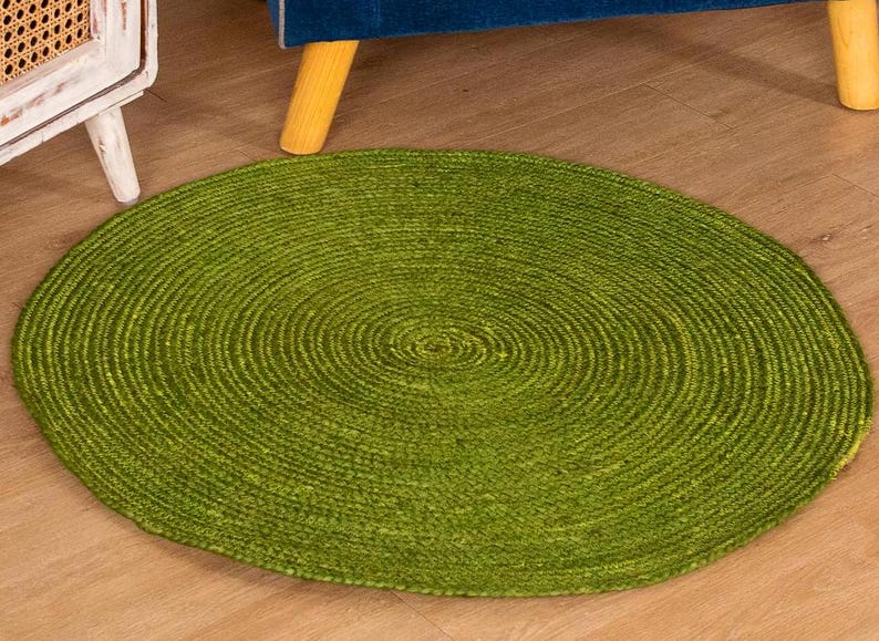 Round Jute Rug Boho Decor Rug Handwoven Rug Vintage Rug Circle Rug Home Decor Small Rug Bath Mat Doormat Rug Home Decor Rug Outdoor Rug