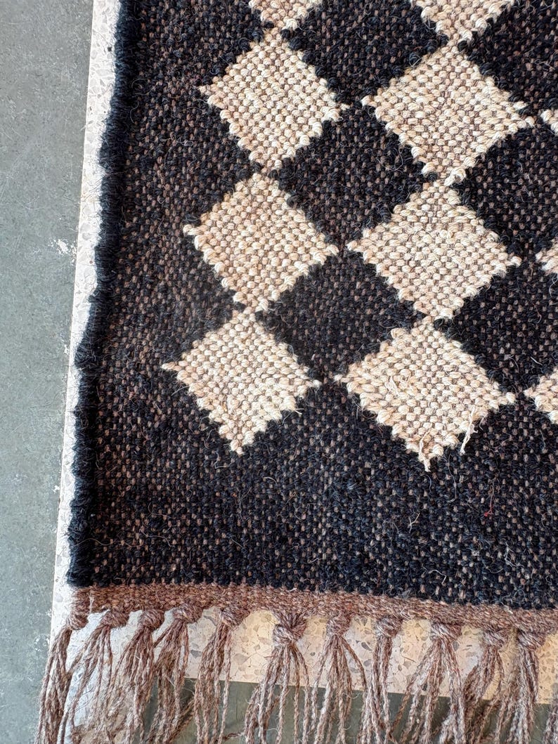Wool  Kilim Rug Large Rug Living Room Rug Decorative Rug Traditional, wool Jute Kitchen Area Rug Hallway Sisal Rug Kilim 8x10 Home Decor Rug