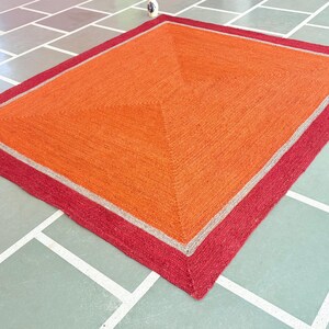 Natural Jute Rug- Handcrafted Rug Vintage Rug Hallway Rug Handmade Rug Bohemian Rug, Fabulous Rug Outdoor Rug Braided Jute Rug Bedroom Rug