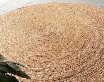 Dining Room Rug Round Rug Handmade Rug Hallway Rug Vintage Decor Rug Indian Jute Rug Hand Braided Rug Outdoor Rug Bedroom Rug Kitchen Rug