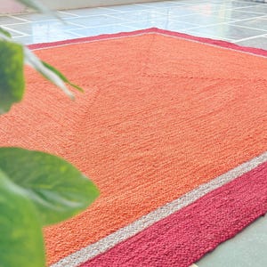 Natural Jute Rug- Handcrafted Rug Vintage Rug Hallway Rug Handmade Rug Bohemian Rug, Fabulous Rug Outdoor Rug Braided Jute Rug Bedroom Rug
