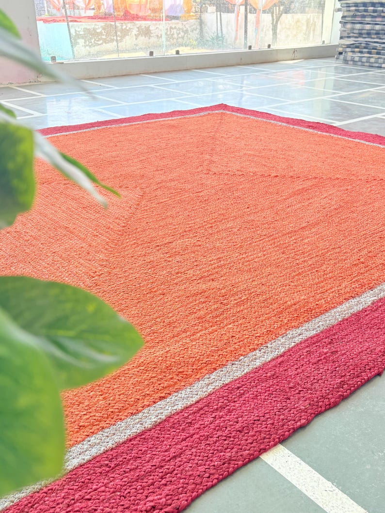 Natural Jute Rug- Handcrafted Rug Vintage Rug Hallway Rug Handmade Rug Bohemian Rug, Fabulous Rug Outdoor Rug Braided Jute Rug Bedroom Rug