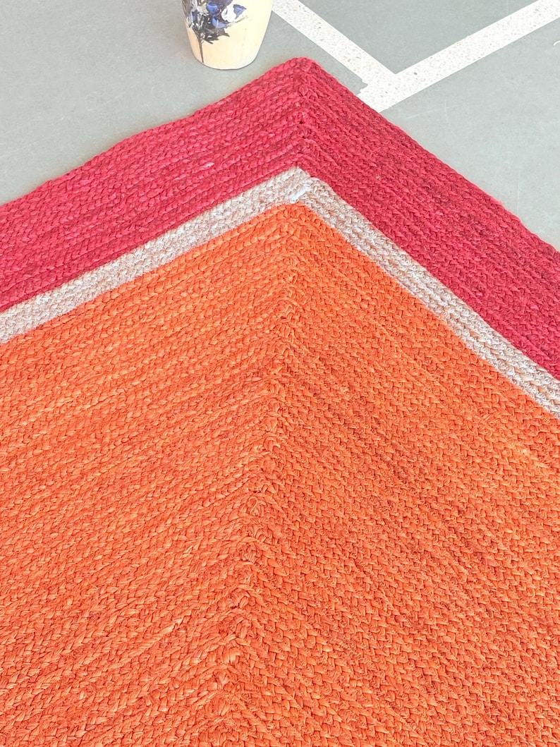Natural Jute Rug- Handcrafted Rug Vintage Rug Hallway Rug Handmade Rug Bohemian Rug, Fabulous Rug Outdoor Rug Braided Jute Rug Bedroom Rug