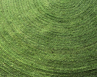 Handmade Round Rug Braided Jute Rug Entryway Rug Vintage Rug Outdoor Rug Kitchen Rug Handwoven Rug Eco Friendly Rug Dining Room Rug 6x6 Rug