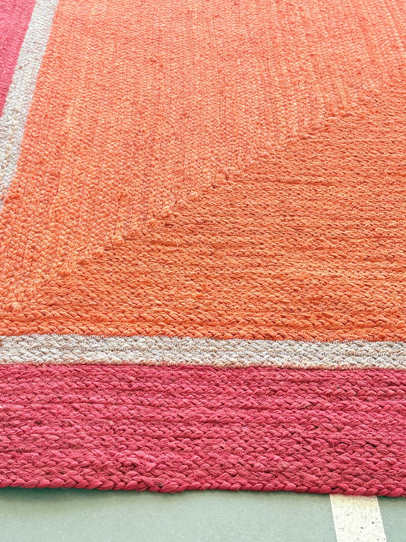 Natural Jute Rug- Handcrafted Rug Vintage Rug Hallway Rug Handmade Rug Bohemian Rug, Fabulous Rug Outdoor Rug Braided Jute Rug Bedroom Rug