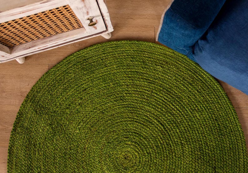 Round Jute Rug Boho Decor Rug Handwoven Rug Vintage Rug Circle Rug Home Decor Small Rug Bath Mat Doormat Rug Home Decor Rug Outdoor Rug