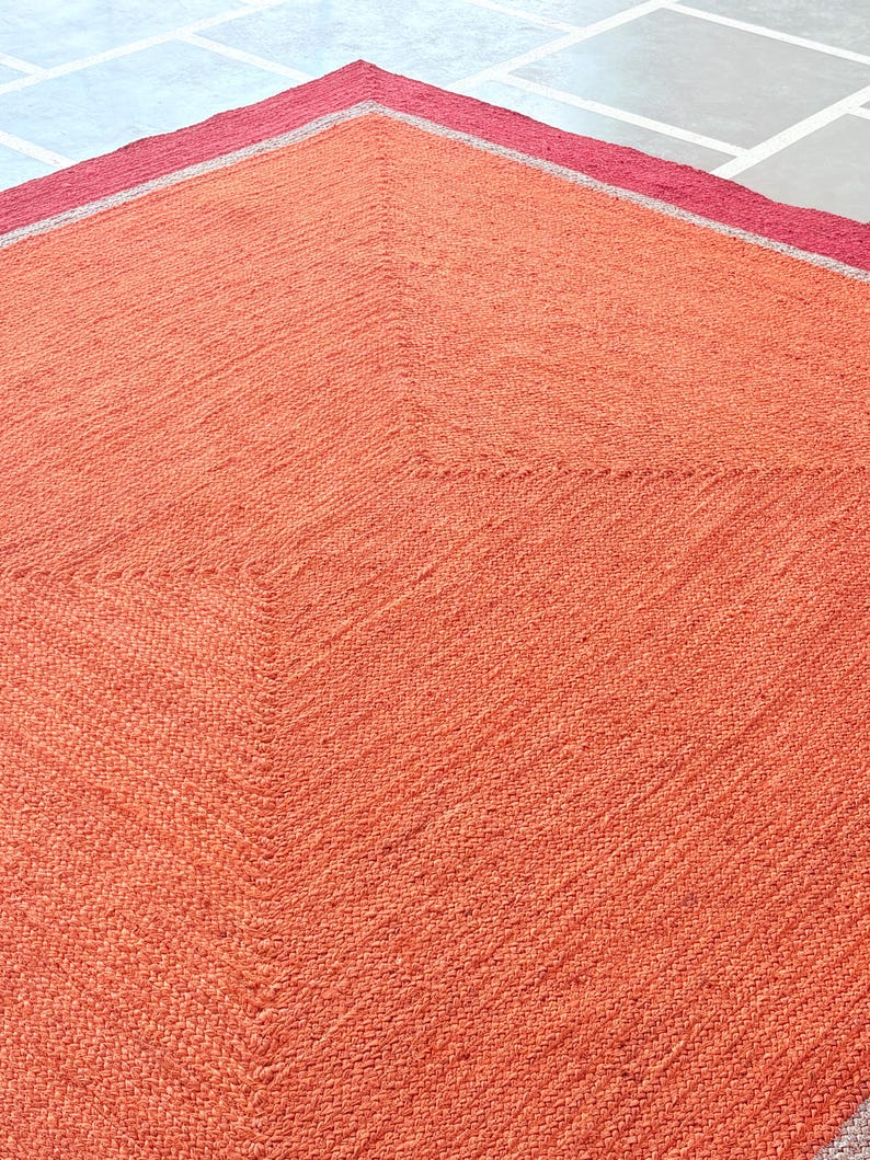 Natural Jute Rug- Handcrafted Rug Vintage Rug Hallway Rug Handmade Rug Bohemian Rug, Fabulous Rug Outdoor Rug Braided Jute Rug Bedroom Rug