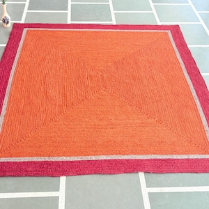 Natural Jute Rug- Handcrafted Rug Vintage Rug Hallway Rug Handmade Rug Bohemian Rug, Fabulous Rug Outdoor Rug Braided Jute Rug Bedroom Rug