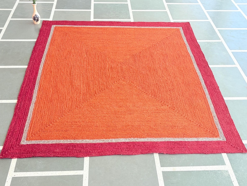 Natural Jute Rug- Handcrafted Rug Vintage Rug Hallway Rug Handmade Rug Bohemian Rug, Fabulous Rug Outdoor Rug Braided Jute Rug Bedroom Rug