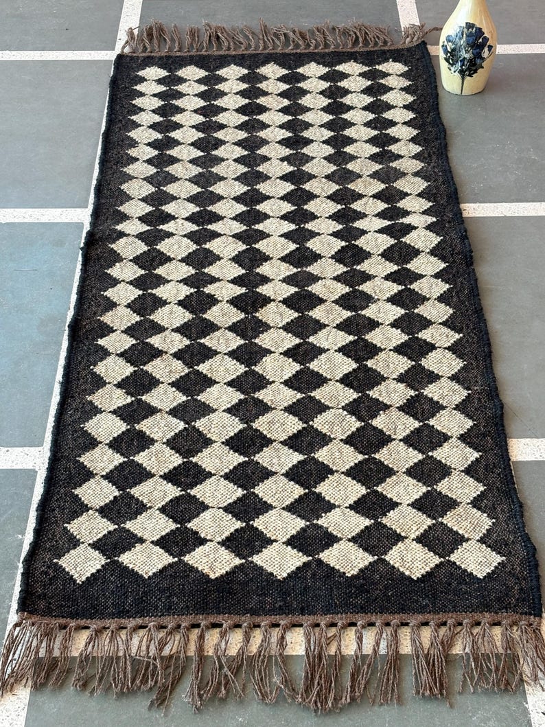 Wool  Kilim Rug Large Rug Living Room Rug Decorative Rug Traditional, wool Jute Kitchen Area Rug Hallway Sisal Rug Kilim 8x10 Home Decor Rug