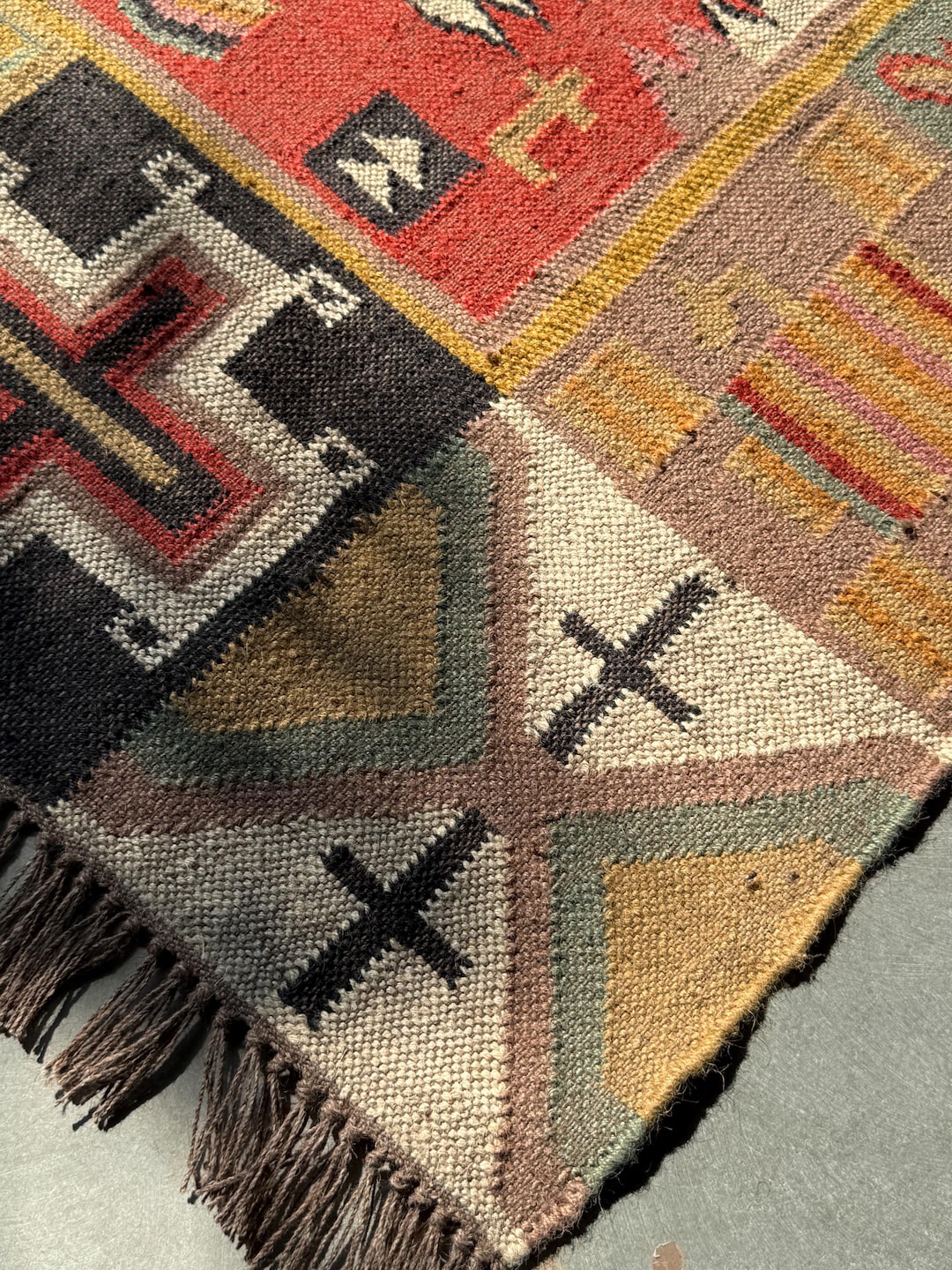 Traditional Area Rug Handmade Wool Rug Living Room Rug Washable Rug ...